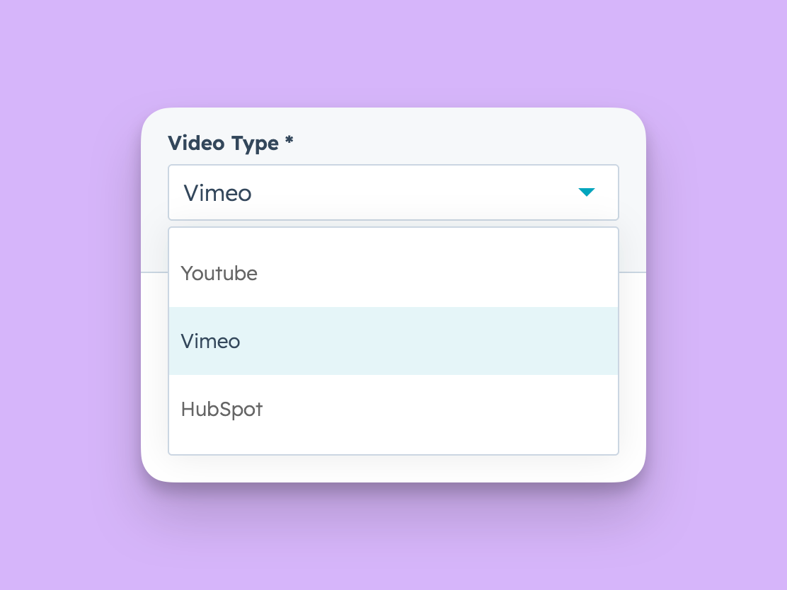 Support for YouTube, Vimeo & HubSpot-Hosted Videos